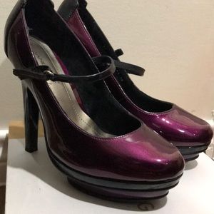 Purple & Black heels